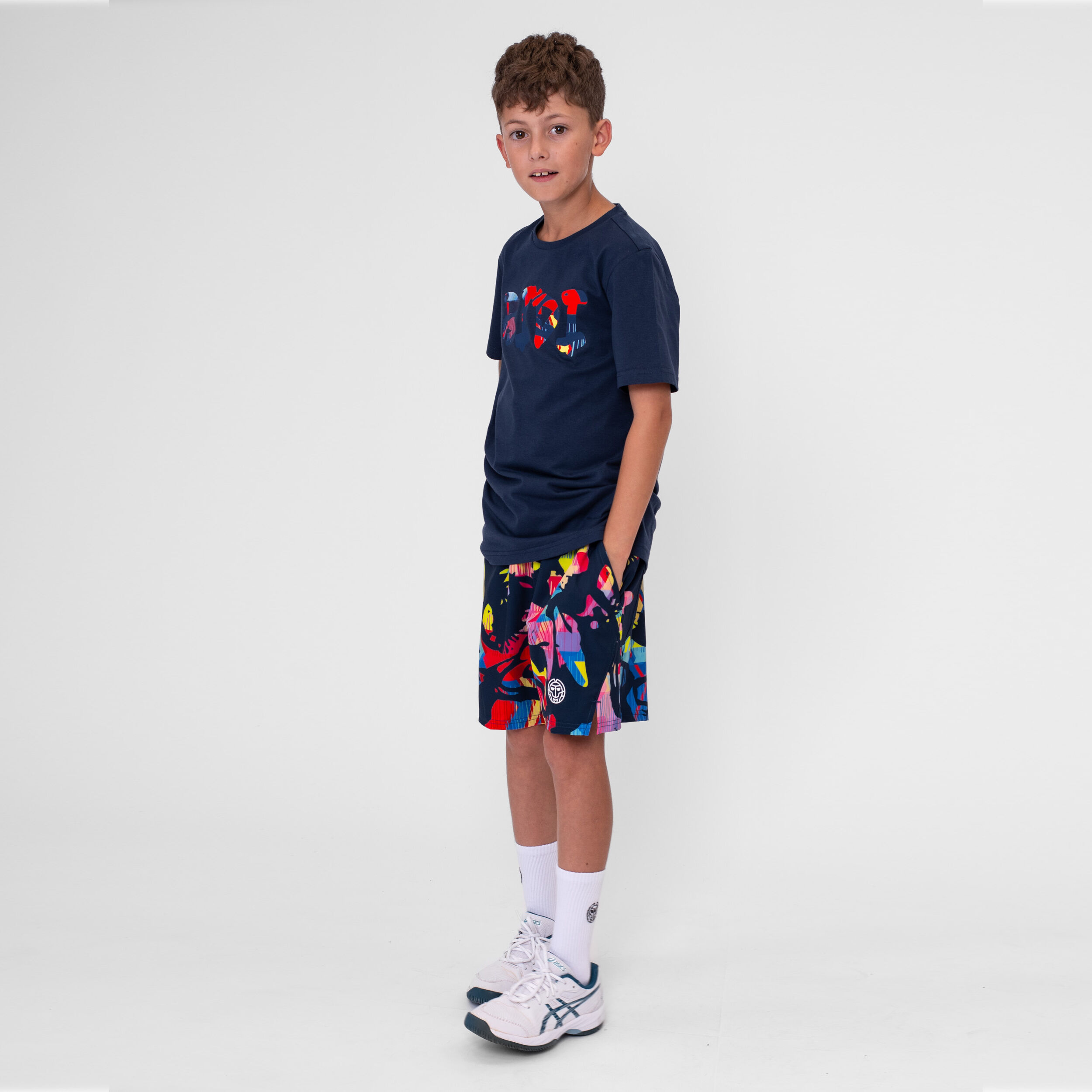 Wild Arts Chill T-Shirt Jungen - Dunkelblau, Mehrfarbig