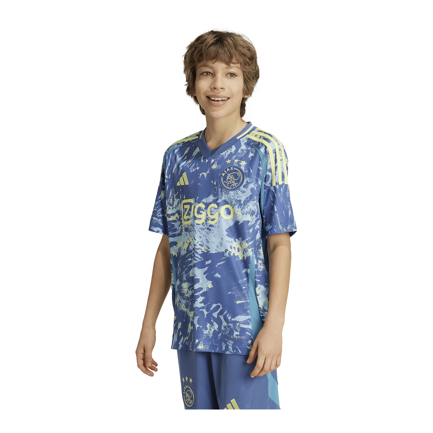 adidas Ajax Amsterdam Trikot Away 2024/2025 Kids Blau