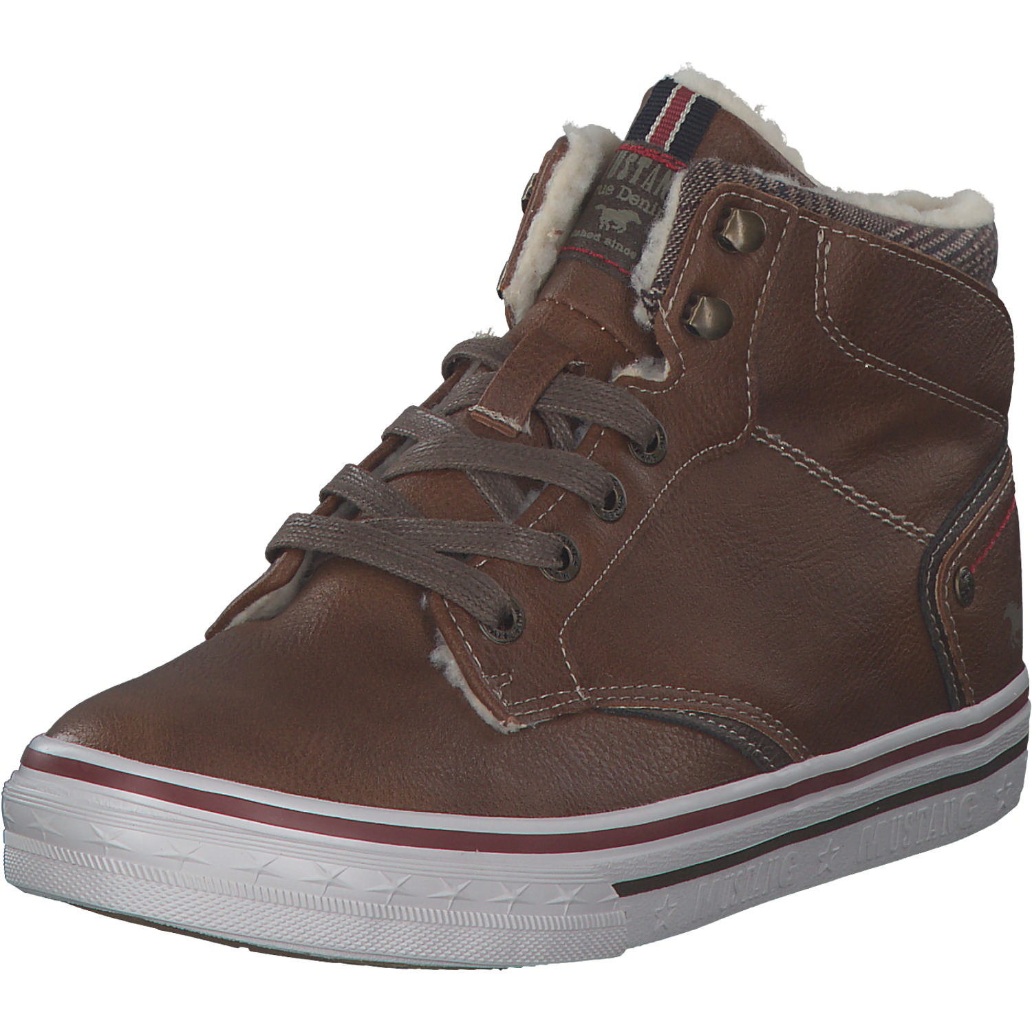 Mustang 5056601, Sneakers High, Damen, cognac