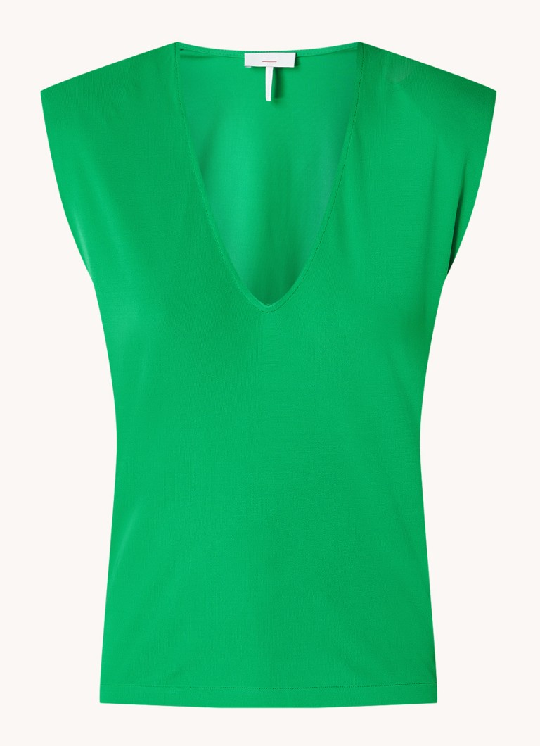 Cinque Ciever sleeveless top with shoulder pads