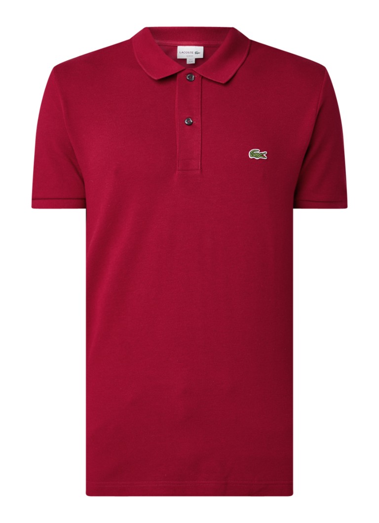Lacoste slim fit polo made of cotton piqué