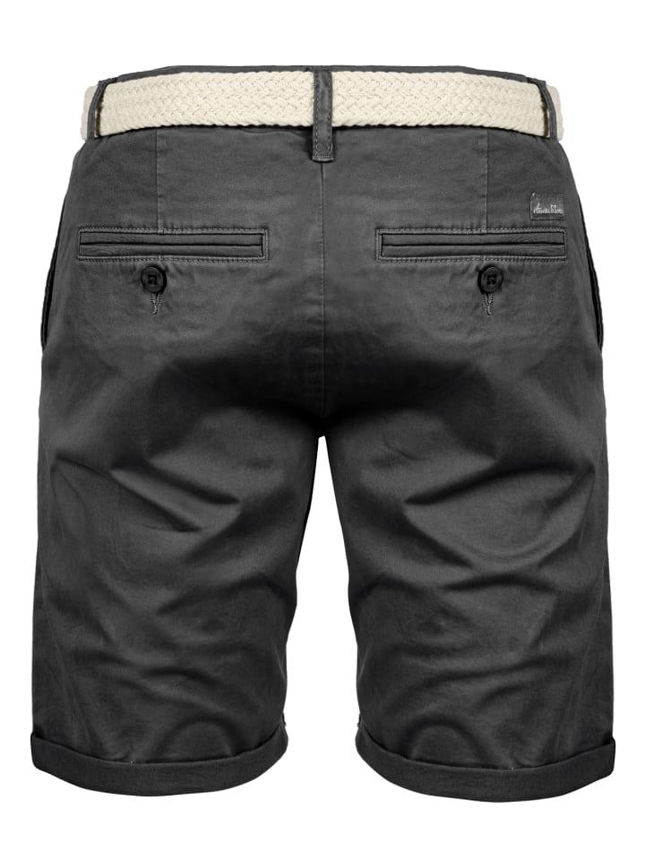 Amaci&Sons Chinoshort inkl. Gürtel BERWYN in Anthrazit günstig kaufen