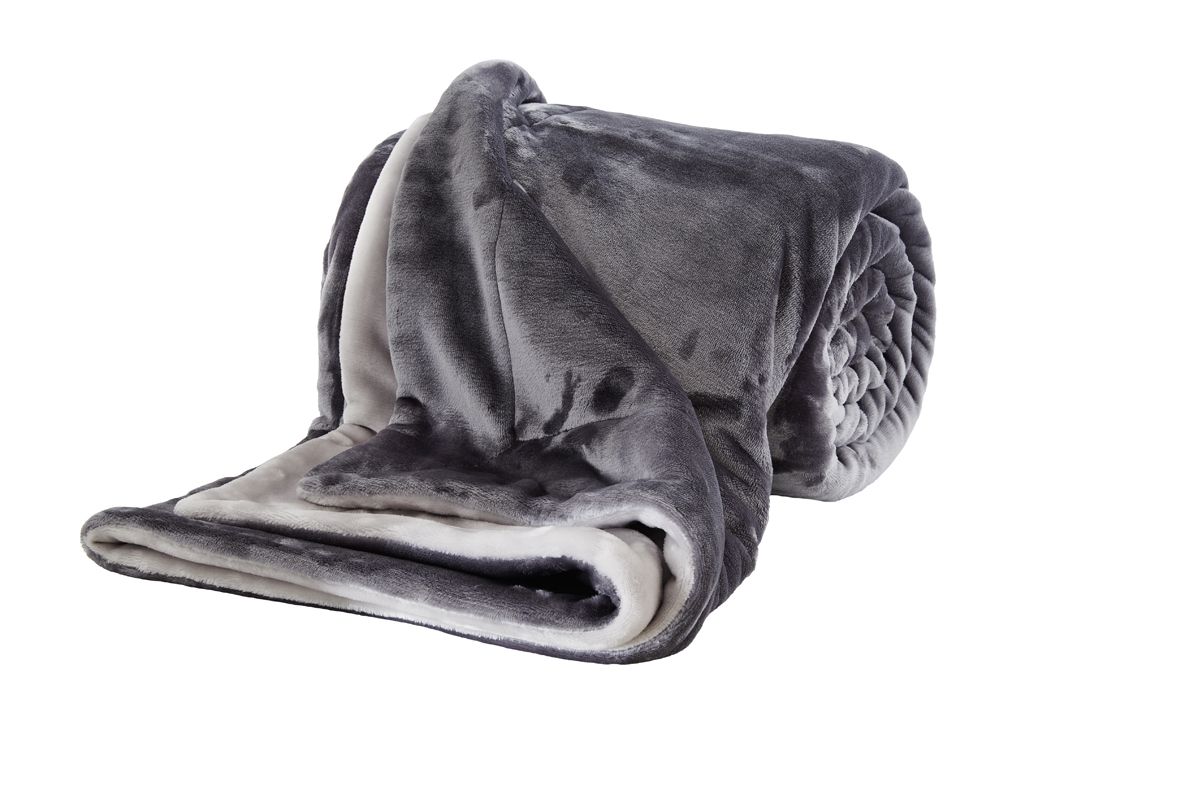 s.Oliver Double soft Decke Grau-Silber 150 x 200 cm