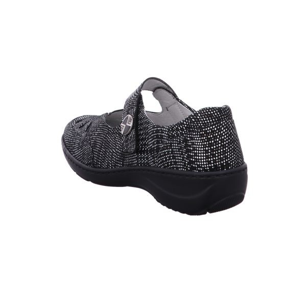 WALDLÄUFER Komfort Slipper schwarz Kya Karo Schwarz