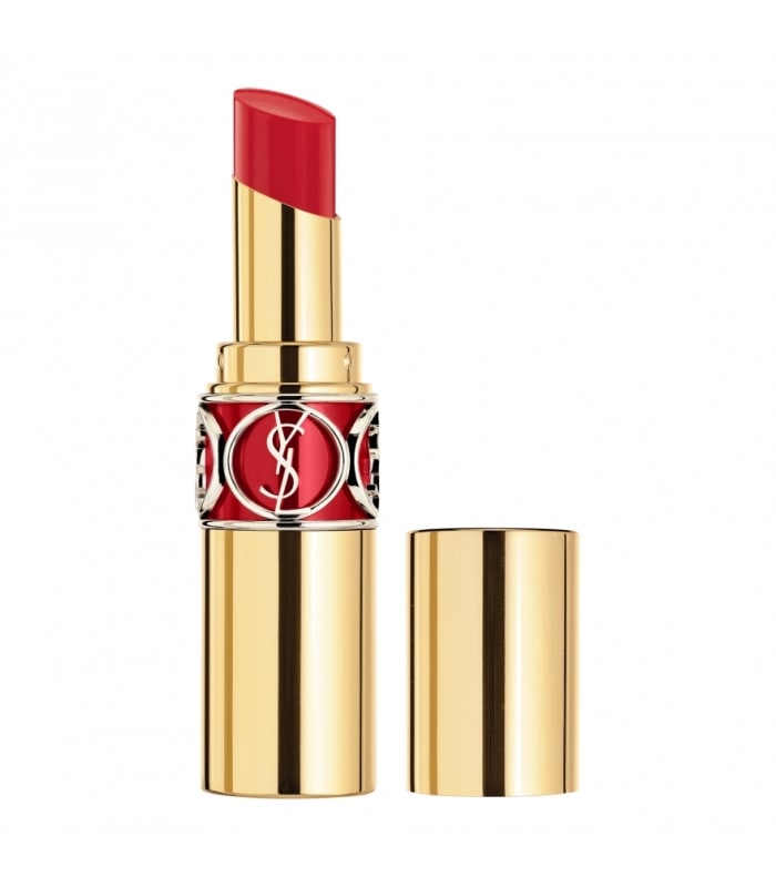 YVES SAINT LAURENT-ROUGE VOLUPTÉ SHINE -Une brillance à porter. Des couleurs fraîches