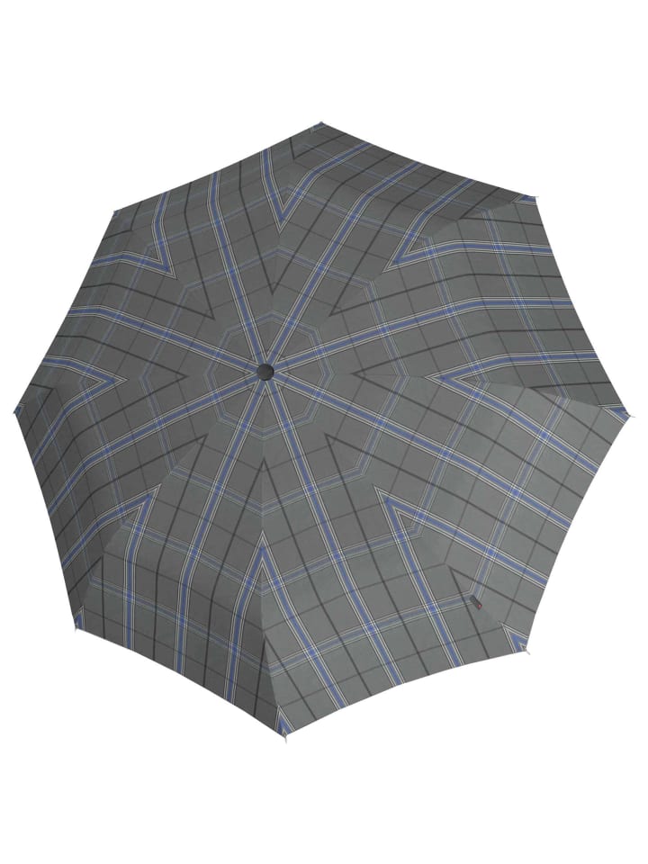 Knirps T.200 M Duomatic - Taschenschirm Regenschirm (sound moon) in check grey günstig kaufen onesize