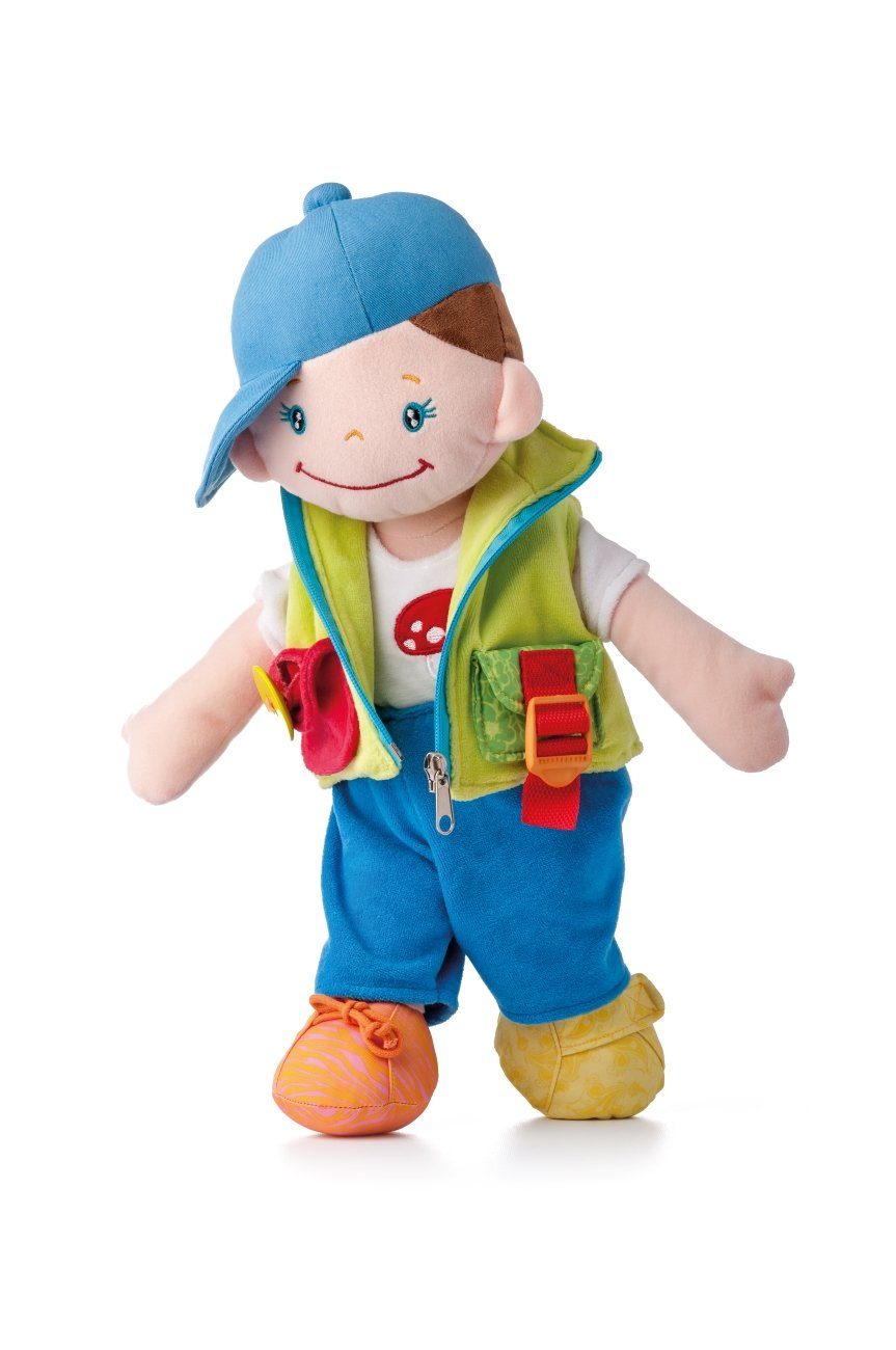 Woodyland Lernspielzeug 700006 Kuschelweiche Motorik - Lernpuppe 