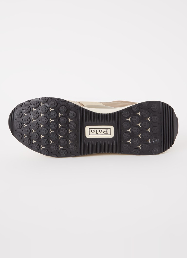 Ralph Lauren Train 89 mesh-sneaker med semsket skinndetaljer