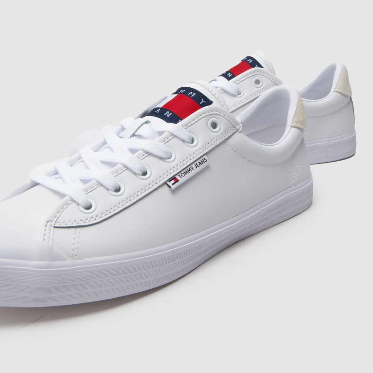 Tommy Jeans vulkanizált lökhárítós sportcipő fehér színben