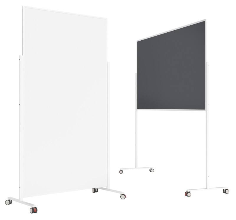 magnetoplan VarioPin Whiteboard-Pinnwand-Kombi Magnetisch 100 (B) x 180 (H) cm weiß, Grau