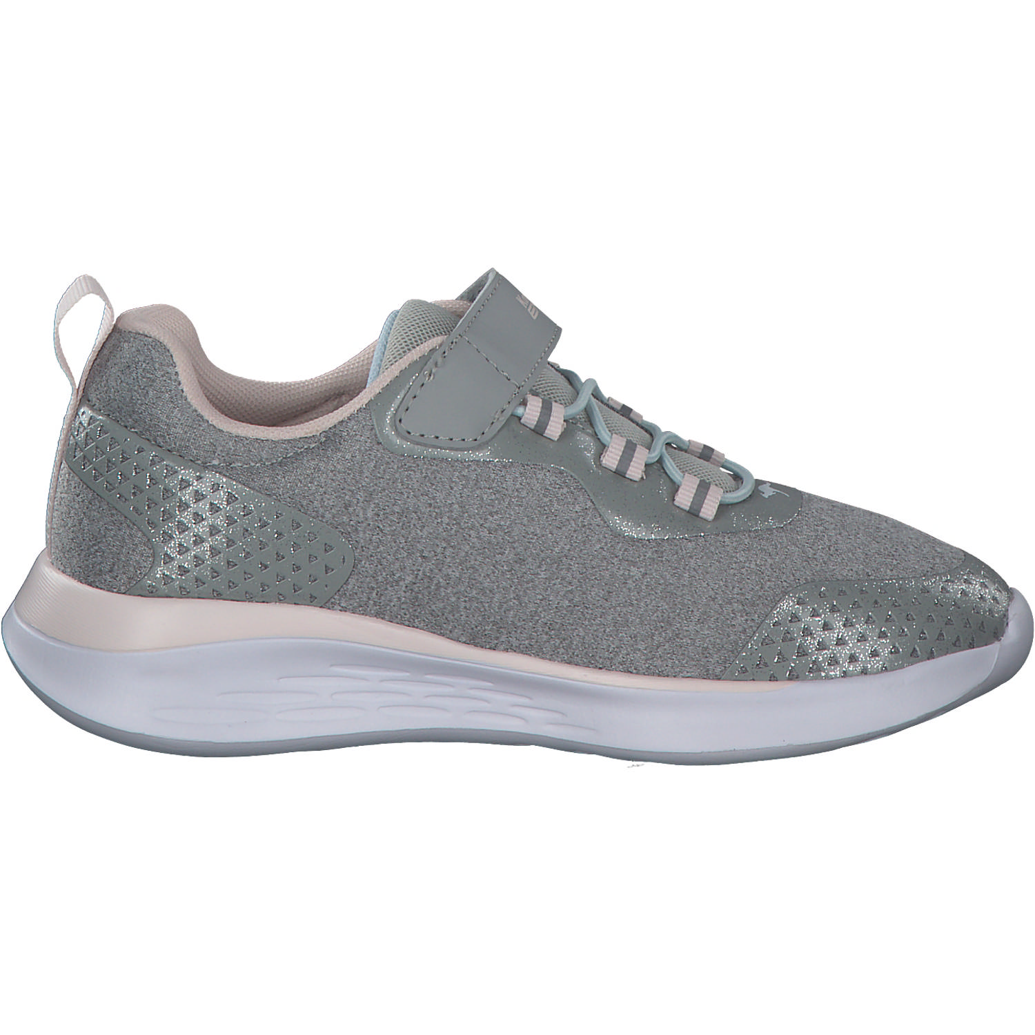 KangaROOS KQ-Fleet EV 18715, Sneakers Low, Kinder, Grau (Vapor Grey/Frost Pink)