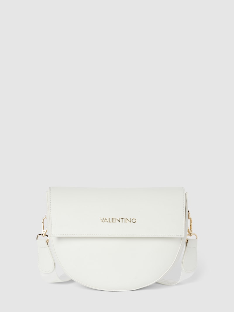 Handtasche mit Label-Details Modell 'Bigs' in ecru