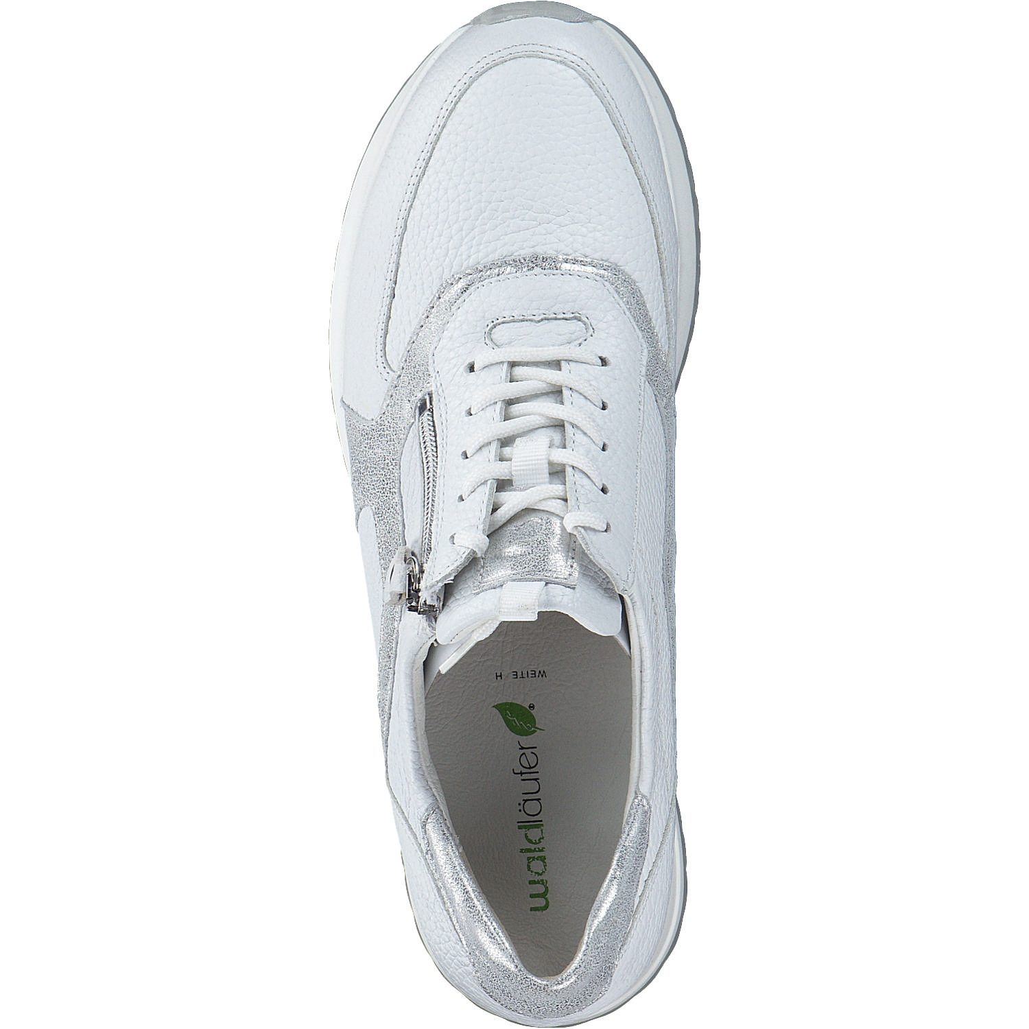Waldläufer Vicky 752002, Schnürschuhe, Damen, WEISS SILBER