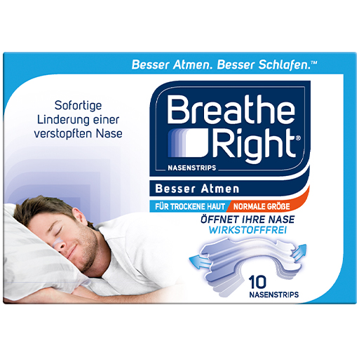 BESSER Atmen Breathe Right Nasenpfl.normal transp.  10 St  Pflaster