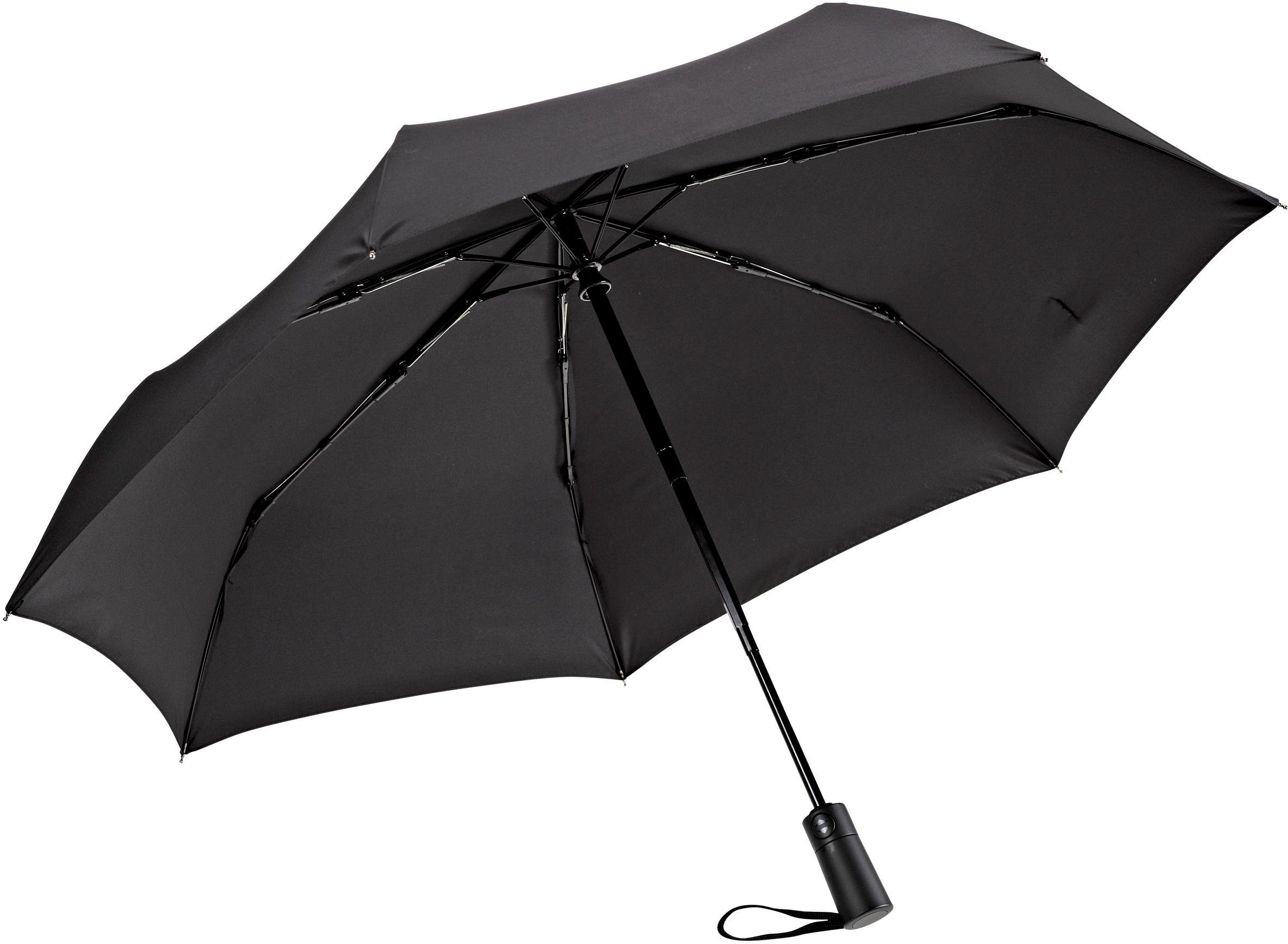 EuroSCHIRM® Taschenregenschirm Automatik 3020, schwarz