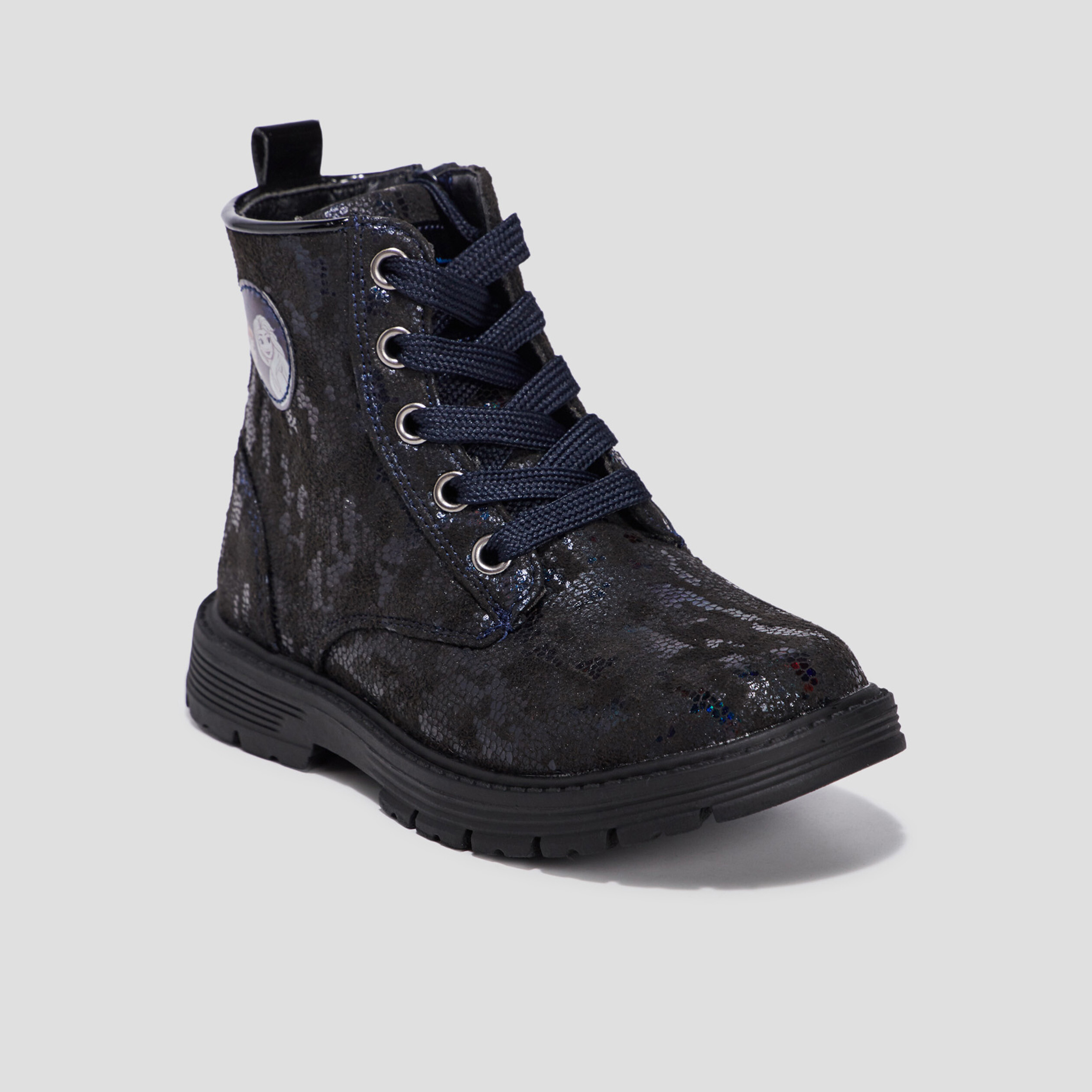 Bottines à paillettes bleu marine fille | La Halle