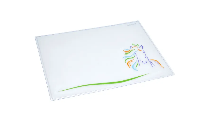 Läufer Schreibunterlage Durella Emotion Pferd bunt 40x53cm transparent klar