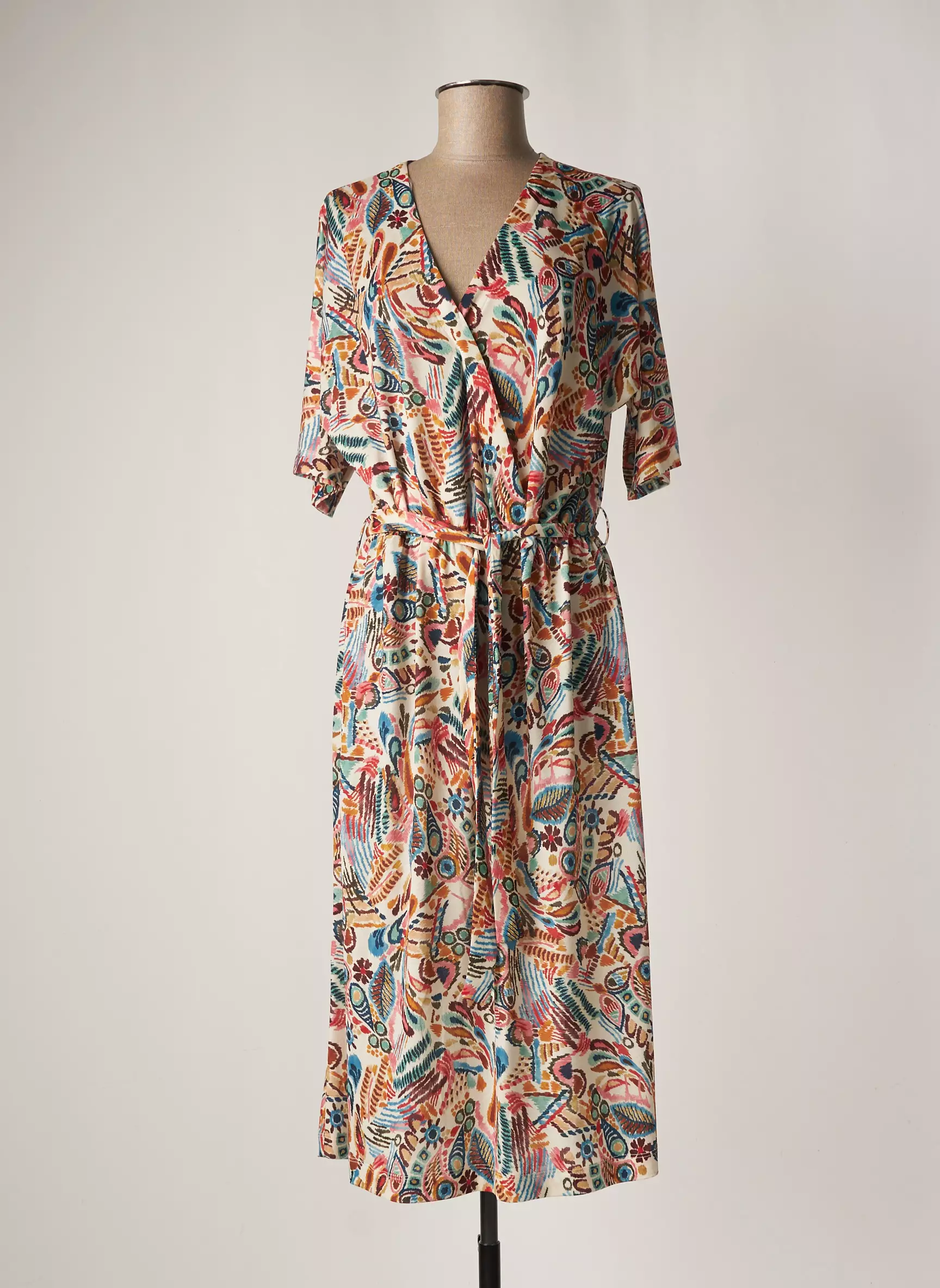 Diane Laury Robes Mi Longues Femme couleur beige