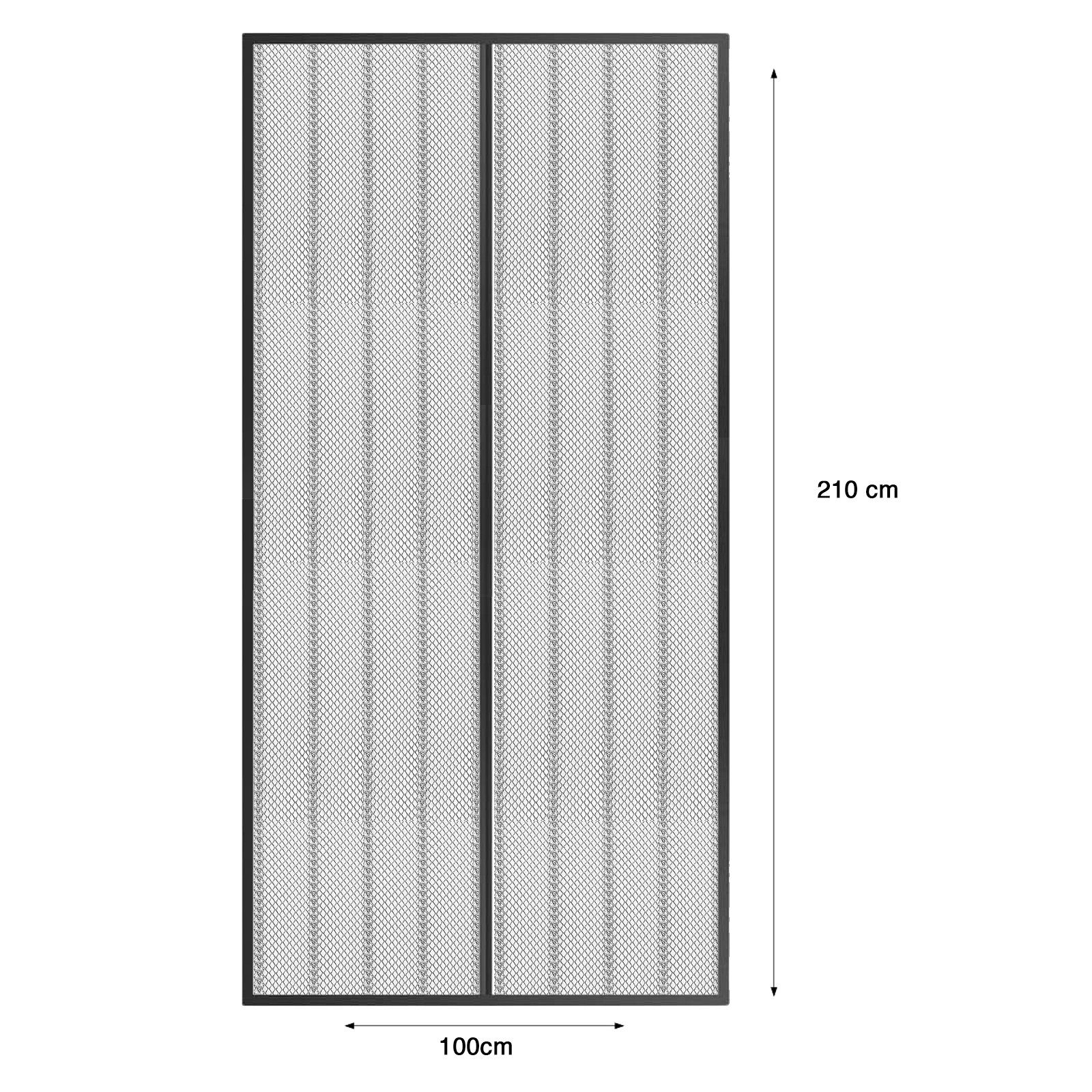 Grafner Insektenschutz-Vorhang Insektenschutzgitter magnetisch Tür Fliegengitter, Maße: ca. 100 x 210 cm