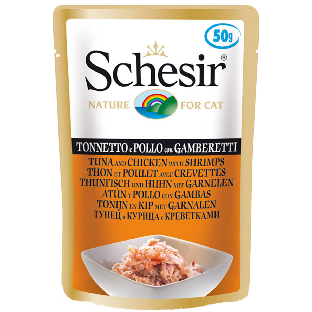 Schesir Cat Thunfisch, Huhn mit Garnelen kaufen bei ZooRoyal