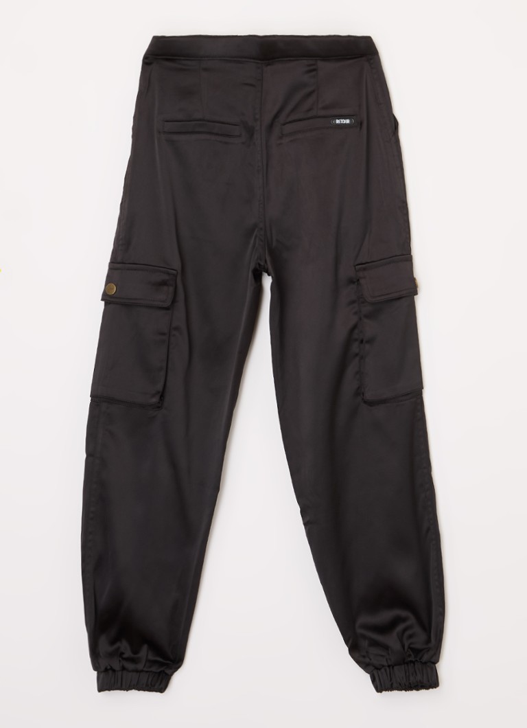 Pantaloni cargo slim fit din satin Zayra de la Retour Jeans