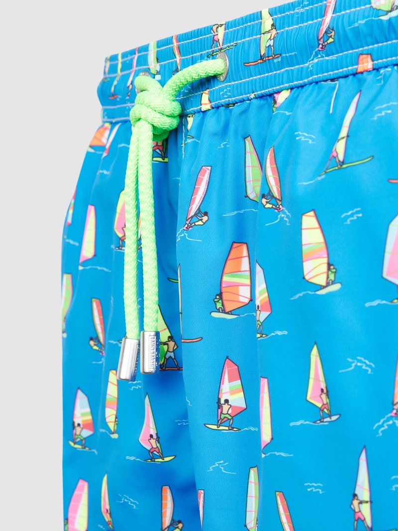 Badehose mit Allover-Muster in royalblau