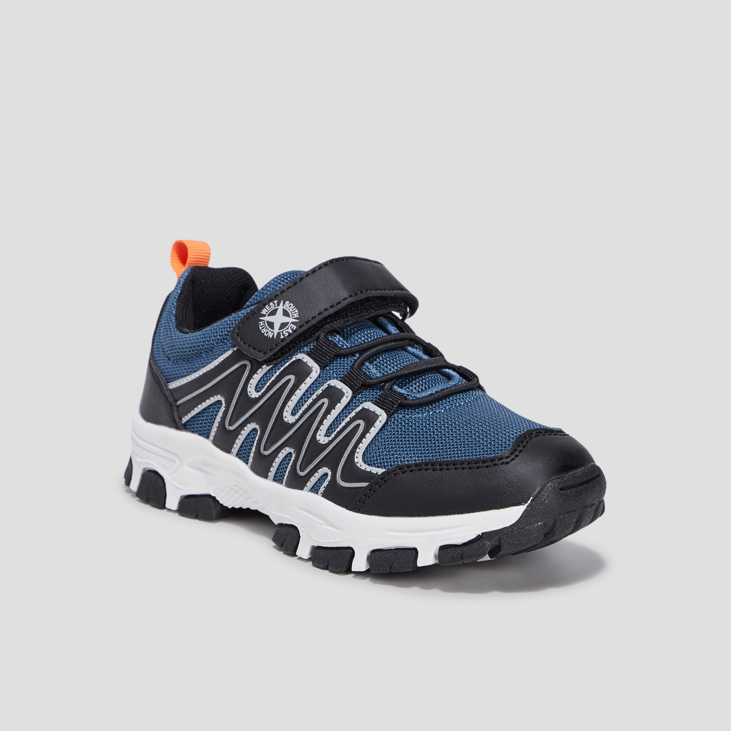Baskets running Trappeur bleu garçon | La Halle