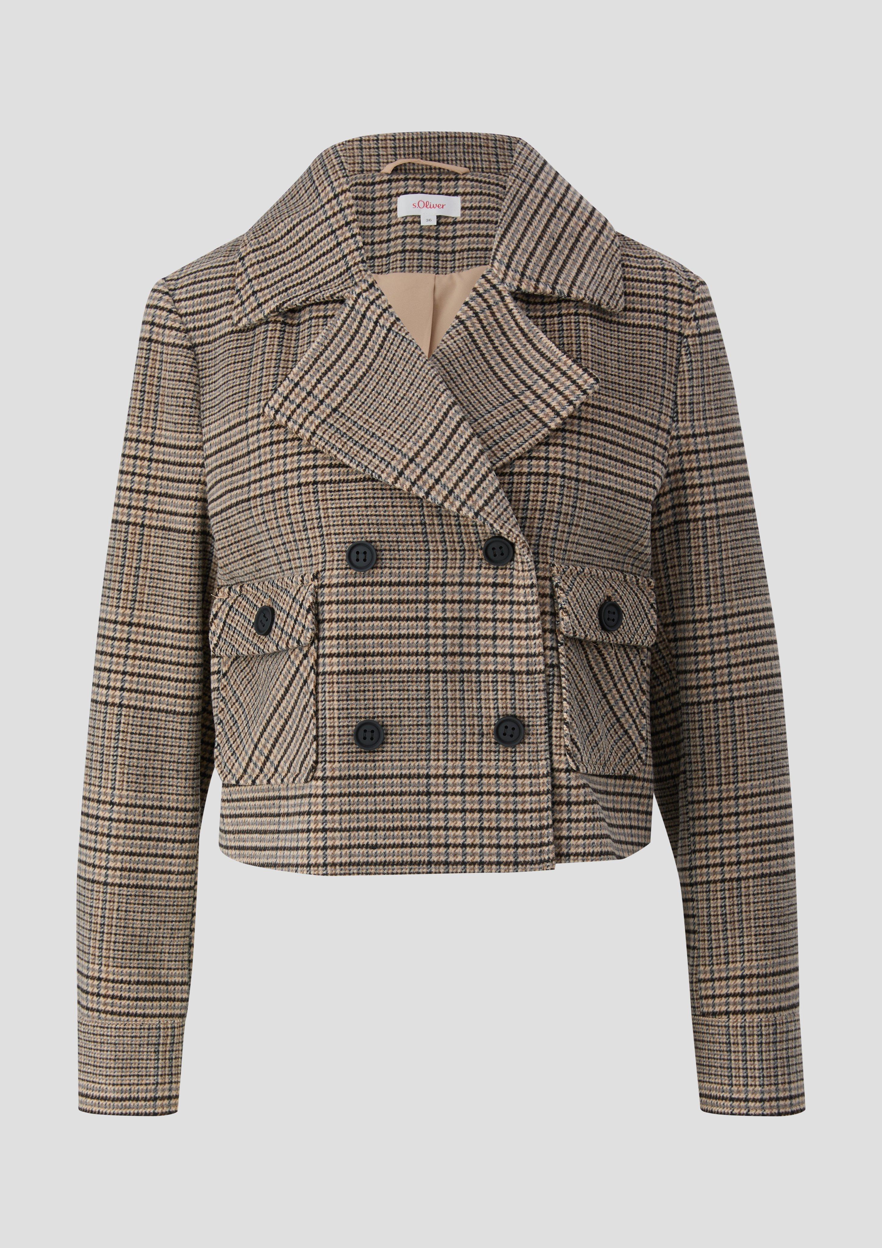 Cropped Blazer aus Wollmix  2135863-99N2