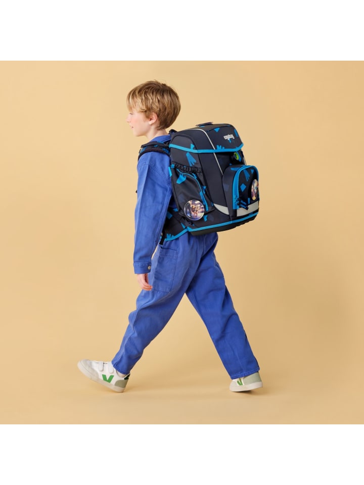 Ergobag Grundschulranzen-Set CUBO VerfolgBärjagd 5-tlg. in Blau günstig kaufen onesize