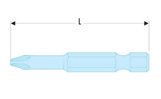 Facom ED.663 bit do wkrętów 1/4 PZ3 Pozidriv® 70 mm