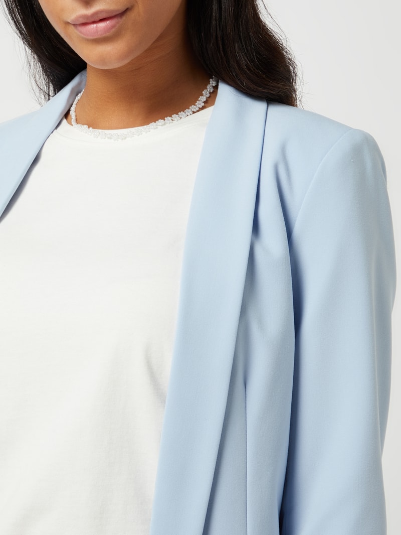 Blazer mit Schalkragen in hellblau