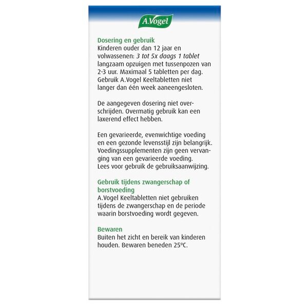 A.Vogel Throat Tablets 20 pieces