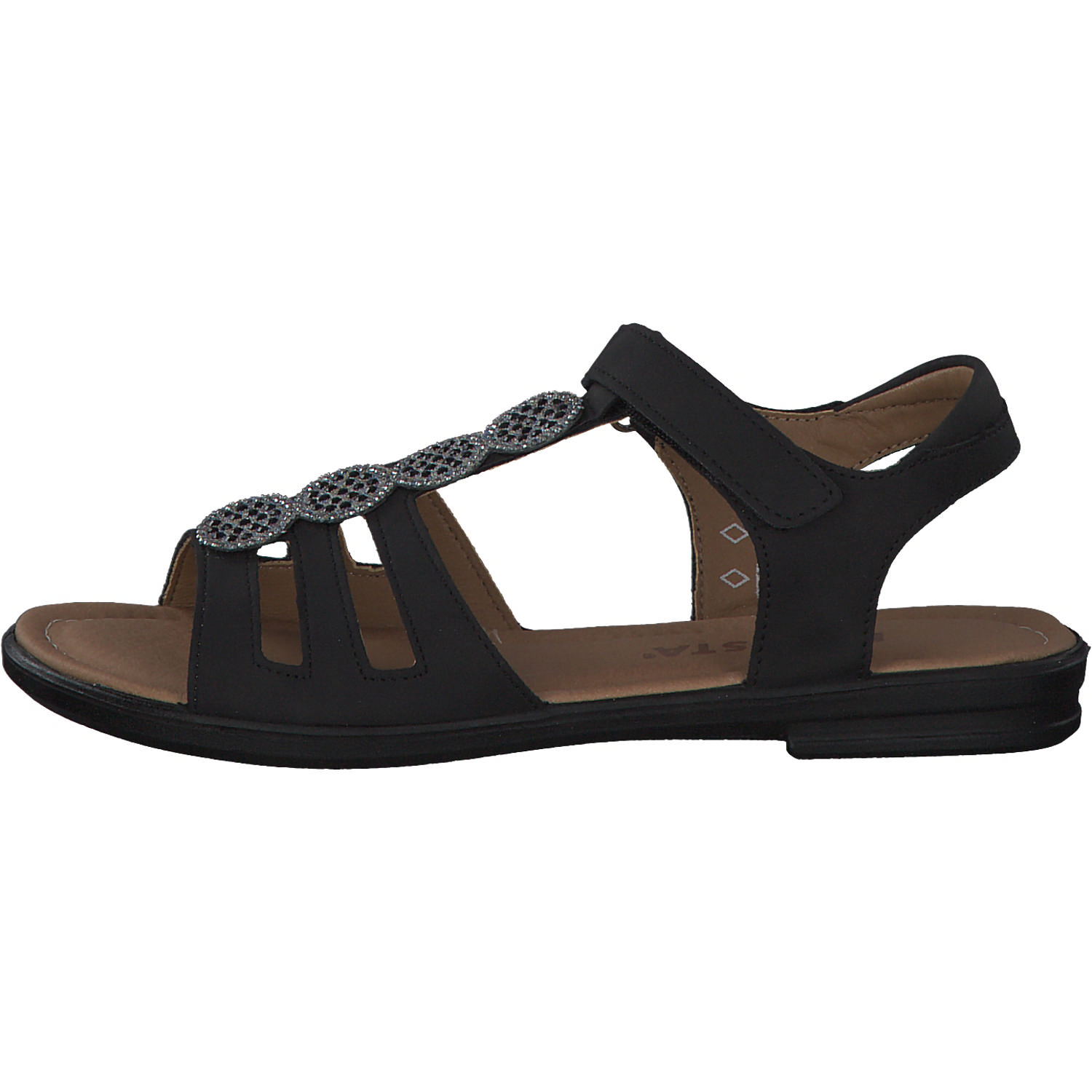 Ricosta Ana 7000402, Sandalen (Kinder), Damen, Schwarz