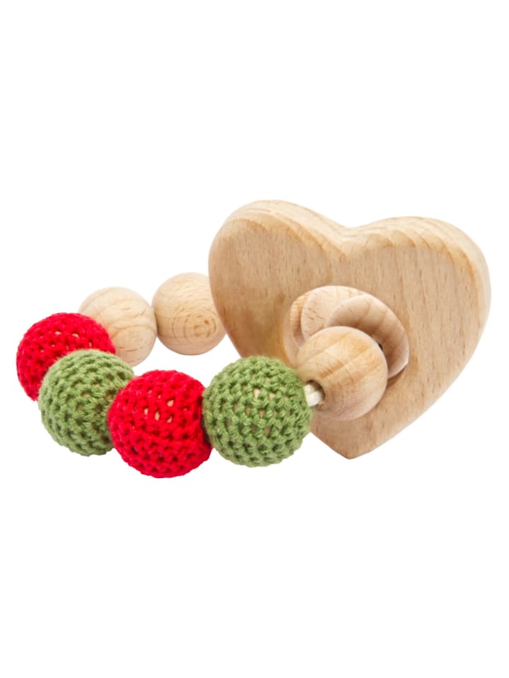miniHeld Handgestrickter Reh Ivy Set Babyrassel Holzspielzeug und Baumwolle 0 Monate günstig kaufen onesize