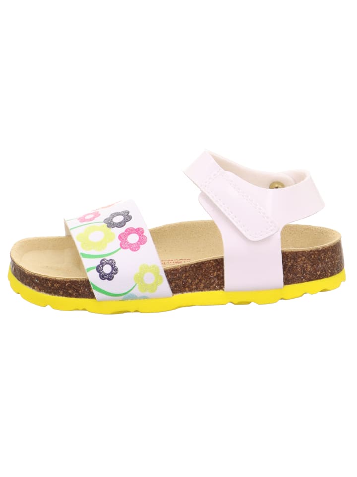 superfit Tieffußbett Sandale FUSSBETTPANTOFFEL in Weiß/Gelb günstig kaufen