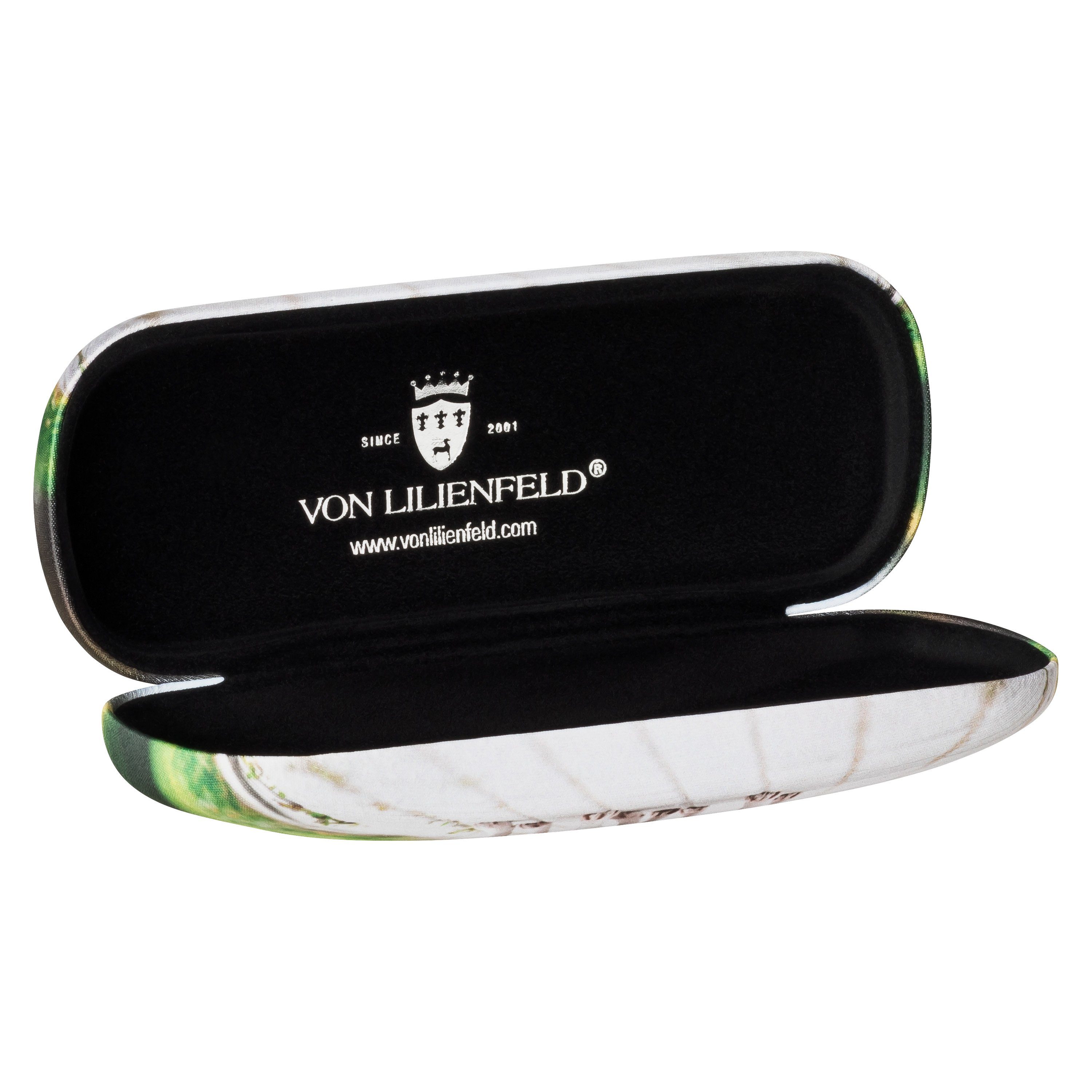von Lilienfeld Brillenetui Brillenetui Französische Bulldoggen Hund Hardcase, stabiles mit Mikrofaser bezogenes Hardcase