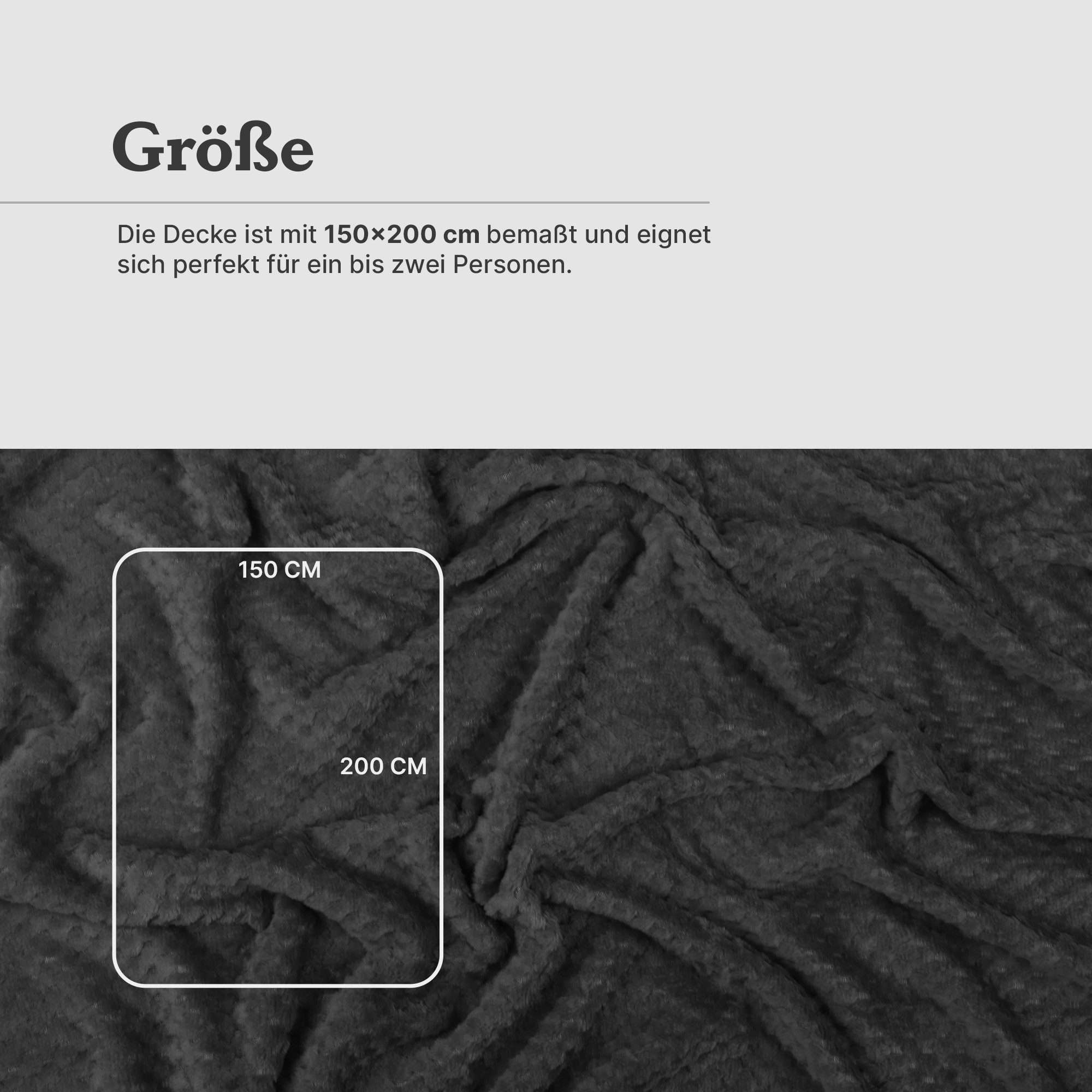 Wohndecke Flanell Decke 150x200cm, Bestlivings, Kuscheldecke Flauschige Decke für Sofa, Couch und Bett, Tagesdecke