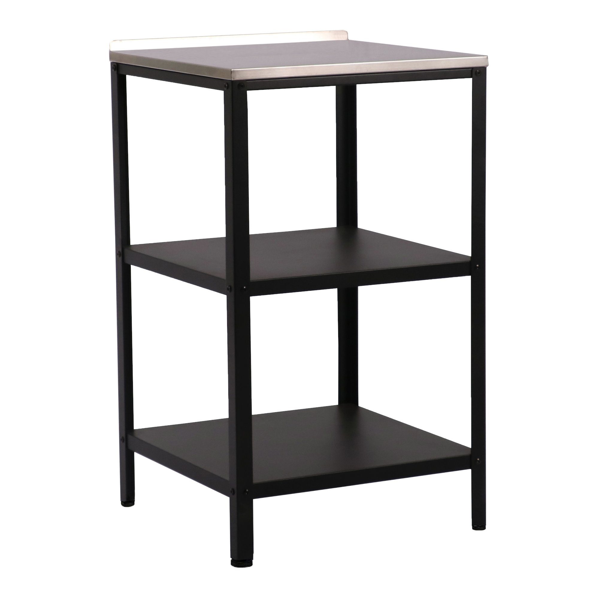 en.casa Mehrzweckschrank-Set, (Outdoor-Standregal + Schrank), Outdoorset Standregal und Schrank Schwarz, matt