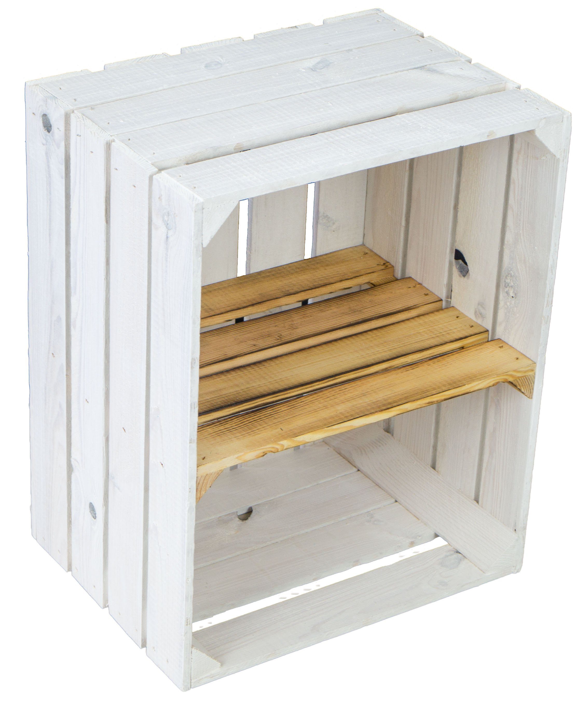 Kistenkolli Altes Land Allzweckkiste 4er set Holzkisten Couchtisch Schuhregal Wohnwand Kistenregal Weinkist