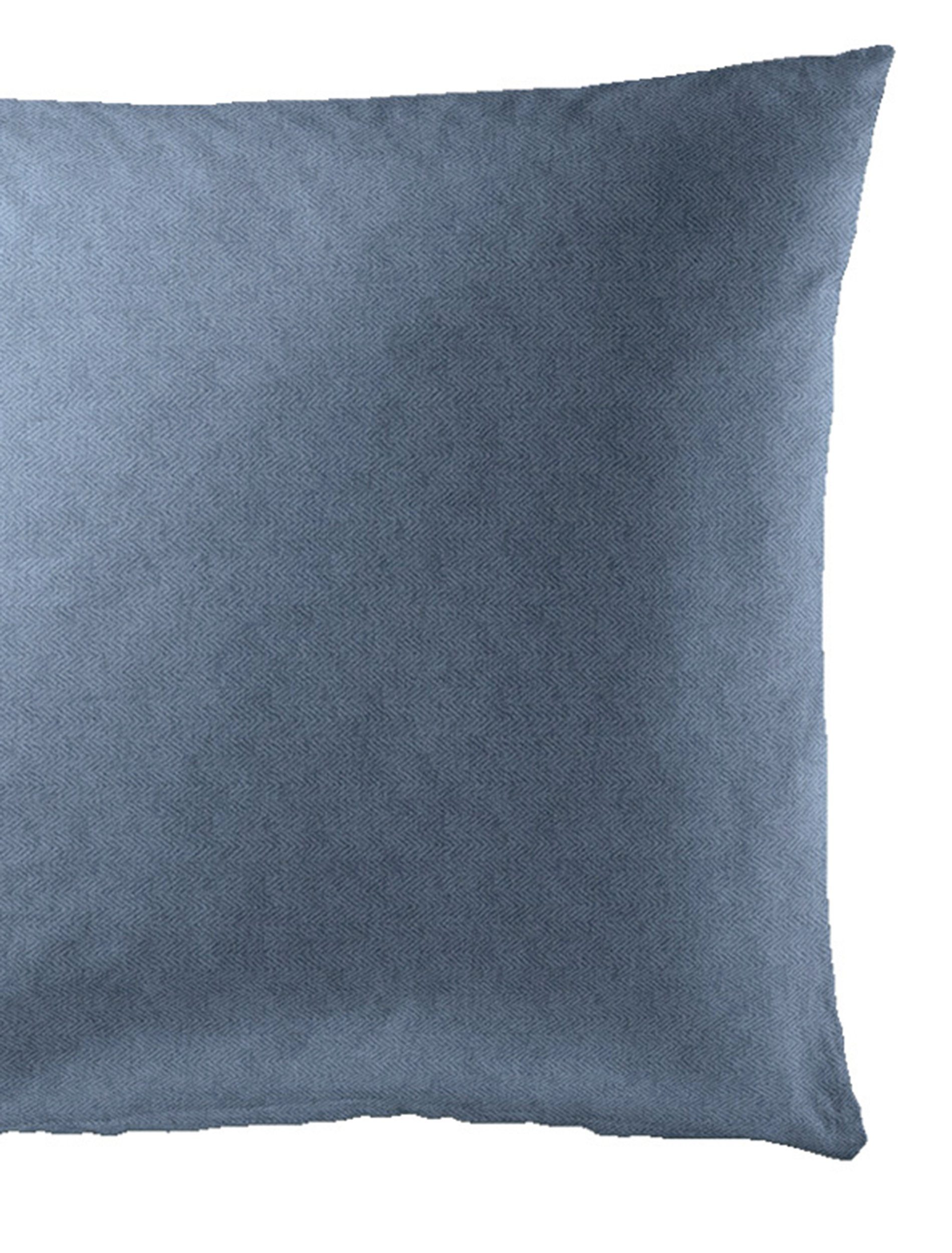 Bettwäsche Senci in 135x200 oder 155x220 cm, BIERBAUM, Biber, 2 teilig, Uni Optik mit feinem Fischgrätmuster, pflegeleicht, 100% Baumwolle
