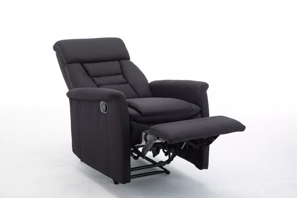 Happy Home Happy Home Relaxsessel mit Liegefunktion Stoffbezug schwarz