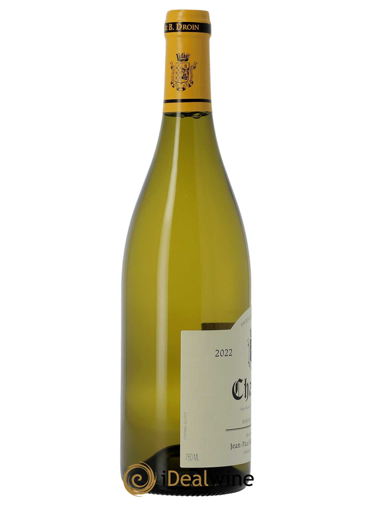 Chablis Jean-Paul & Benoît Droin (Domaine)  2022 - Lot de 1 Bouteille