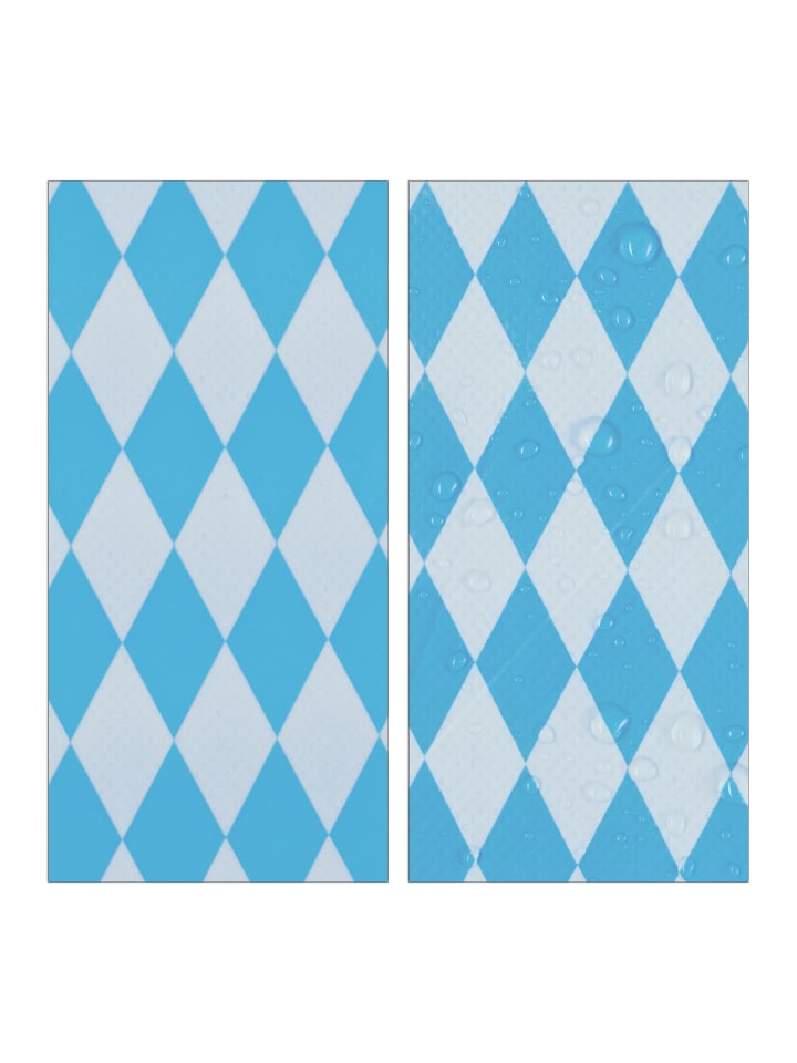 relaxdays 3tlg. Bierzeltgarnitur in Weiß-Blau günstig kaufen onesize