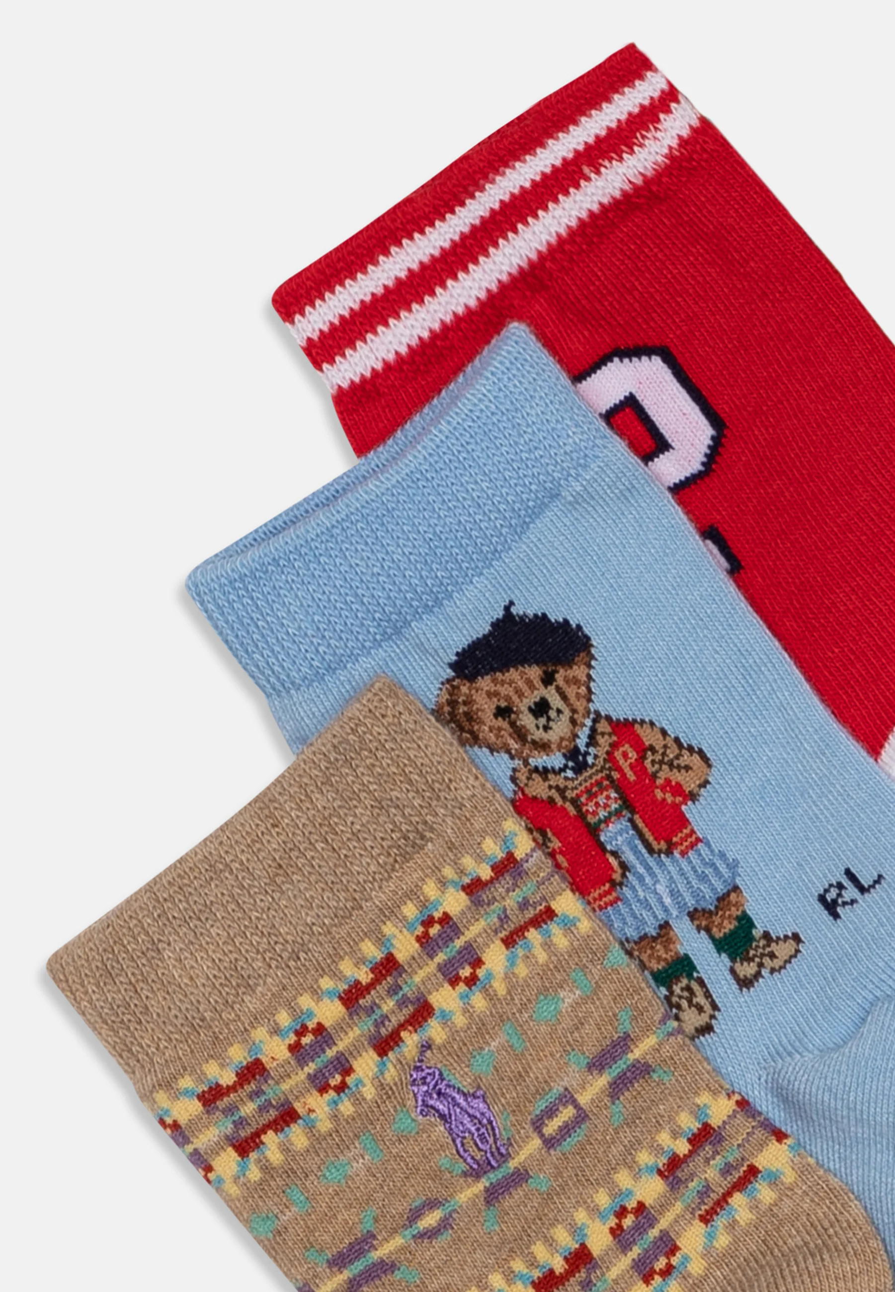 Polo Ralph Lauren CREW UNISEX PACK DE 3 - Calcetines