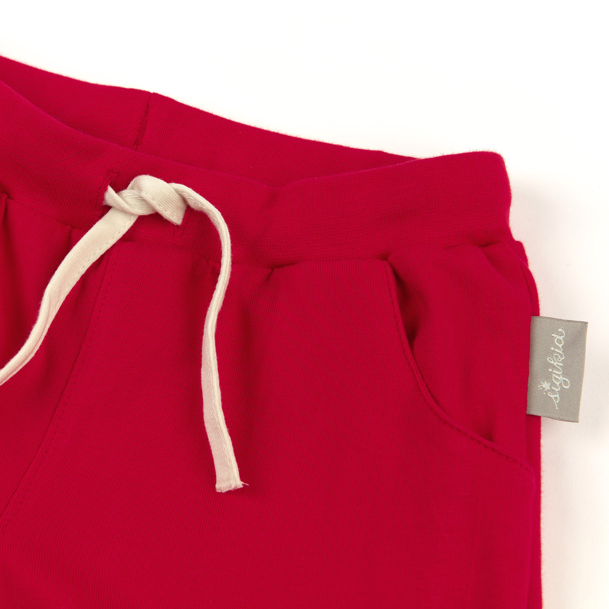 Rote Mädchen Shorts mit Herzchen Patch