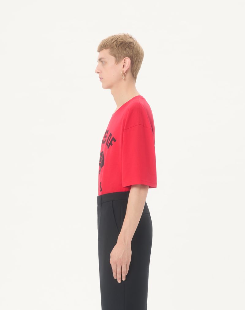 Valentino bomulds-T-shirt med panterprint