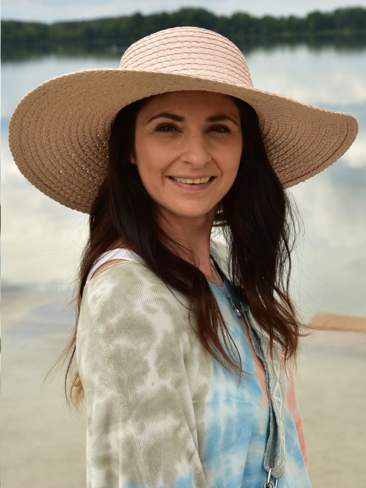 styleBREAKER Sonnenhut in Beige günstig kaufen onesize
