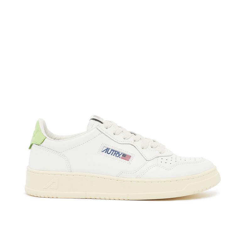 Autry Wmns Medalist Low leat/leat wht/snap grn