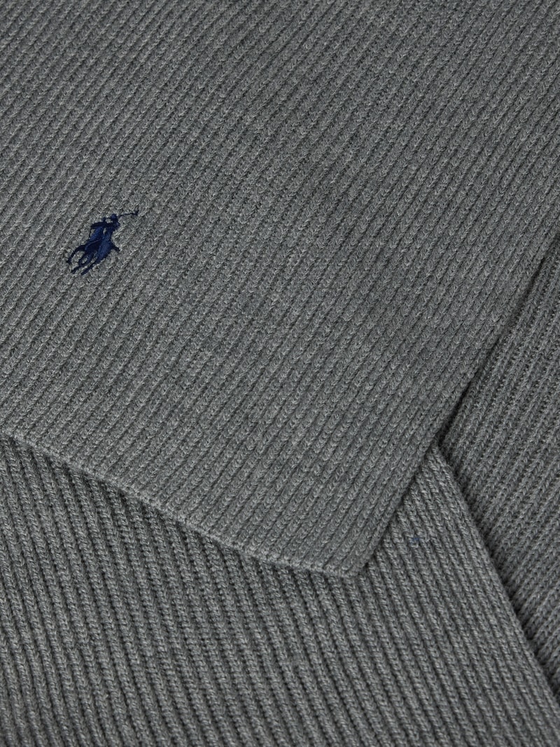 Schal mit Label-Stitching in silber
