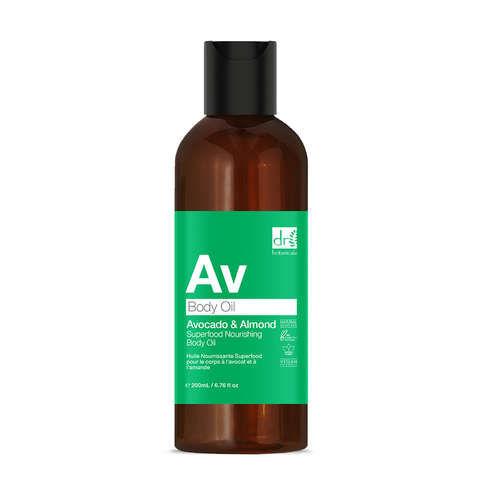 apothecary by dr botanicals Huile Nourrissante pour le Corps à l'Amande et Avocat Huile nourrissante